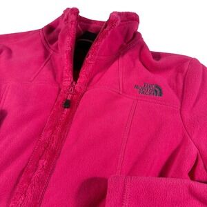 The North Face Fleece Jacket Hot Pink Full Zip Women's Size Small Warm